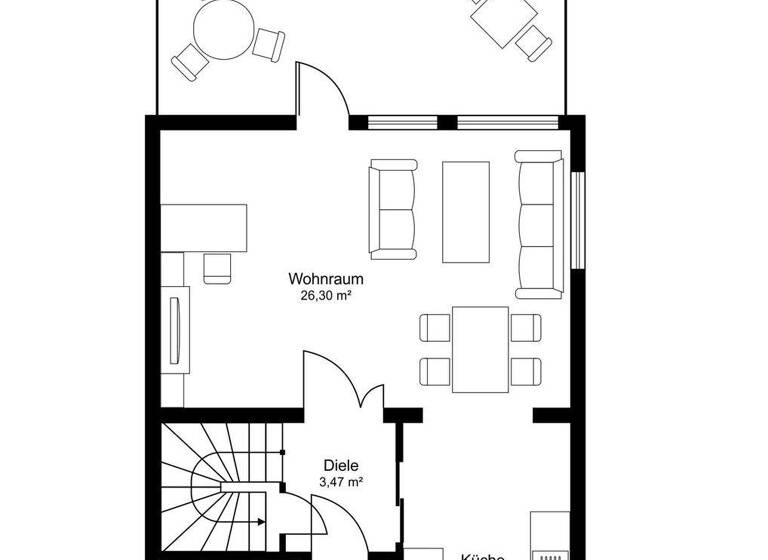 Reihenmittelhaus zum Kauf 239.000 € 6 Zimmer 120 m² 203 m² Grundstück frei ab 01.07.2026 Scharmbeckstotel Osterholz-Scharmbeck 27711