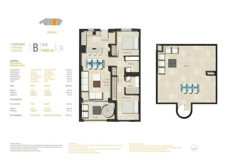 Penthouse zum Kauf - Erstbezug provisionsfrei 510.000 € 3 Zimmer 136 m² 1. Geschoss Portocolom 07670