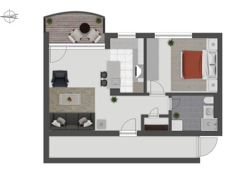 Wohnung zur Miete 1.700 € 2 Zimmer 51 m² Mitte Berlin 10117