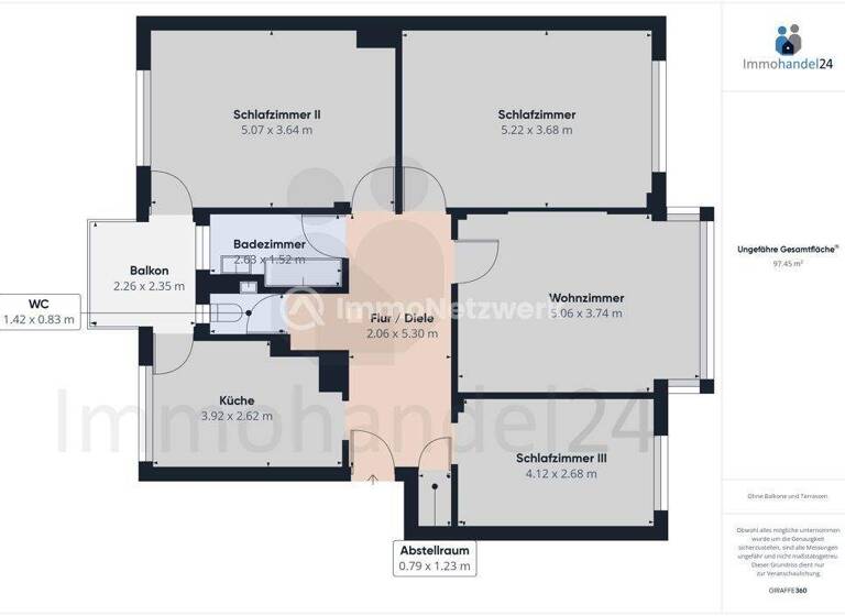 Wohnung zum Kauf 624.500 € 4 Zimmer 100 m² 3. Geschoss Lindenthal Köln 50931