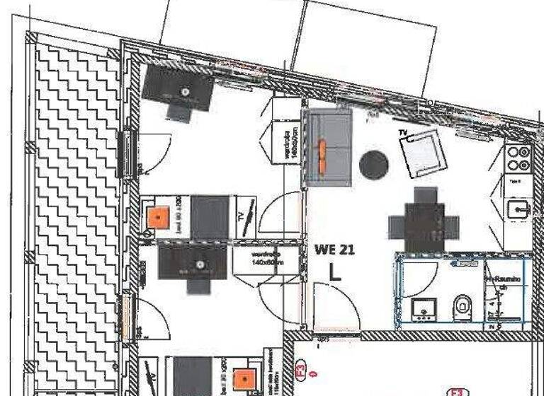 Wohnung zur Miete 820 € 3 Zimmer 47,5 m² frei ab sofort Jürgensgaarder Straße 13 Jürgensby Flensburg 24943