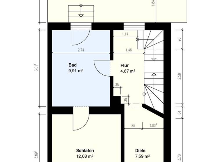 Doppelhaushälfte zum Kauf provisionsfrei 249.000 € 3 Zimmer 75,3 m² 183 m² Grundstück St. Gertrud Lübeck 23564