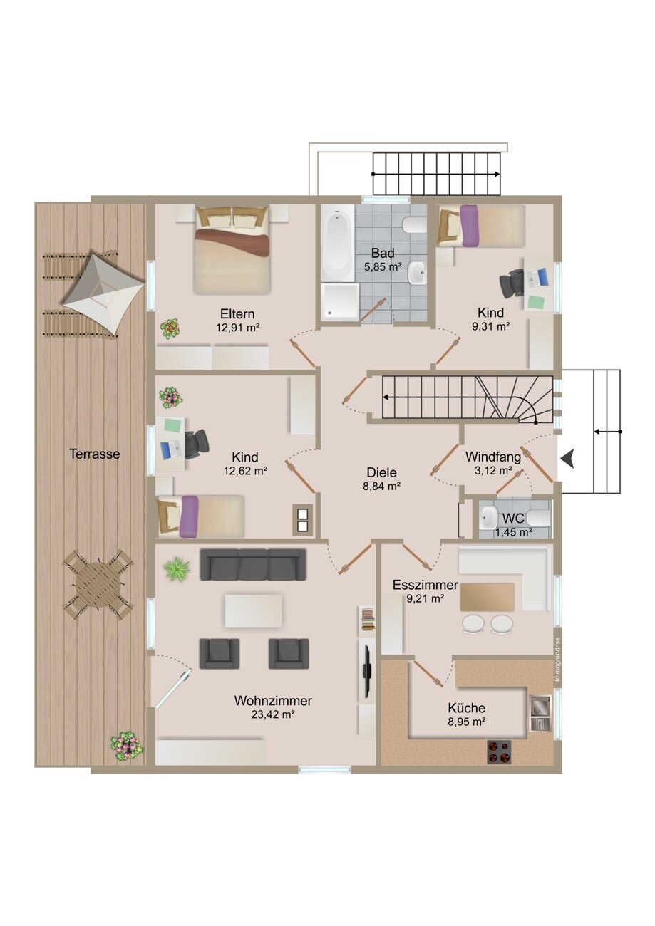 Einfamilienhaus zum Kauf 397.000 € 4 Zimmer 98,2 m²<br/>Wohnfläche 1.066 m²<br/>Grundstück Belchenweg 5 Buggingen Buggingen 79426