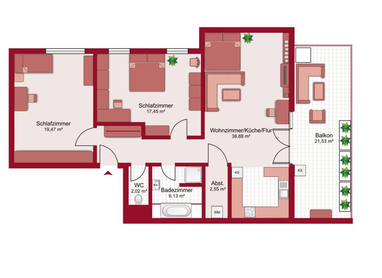 Wohnung zum Kauf 490.000 € 3 Zimmer 86,2 m² 1. Geschoss Langkampfen 6336