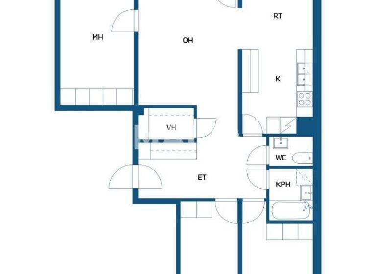 Studio zum Kauf 289.000 € 4 Zimmer 92 m² 2. Geschoss Niemikatu 6-8 Tampere 33230