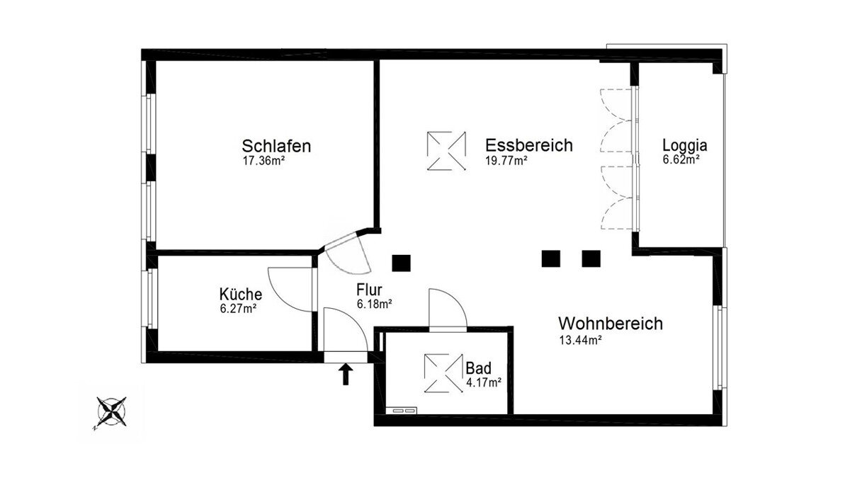 Wohnung zum Kauf 469.000 € 2 Zimmer 70,2 m²<br/>Wohnfläche Eimsbüttel Hamburg-Eimsbüttel 20259