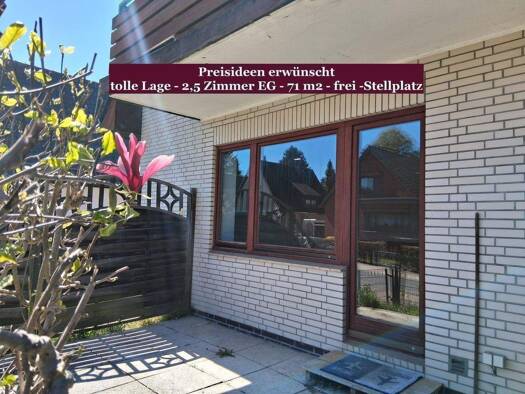 Terrassenwohnung zum Kauf 349.000 € 3 Zimmer 71 m² EG frei ab sofort Stellingen Hamburg 22527