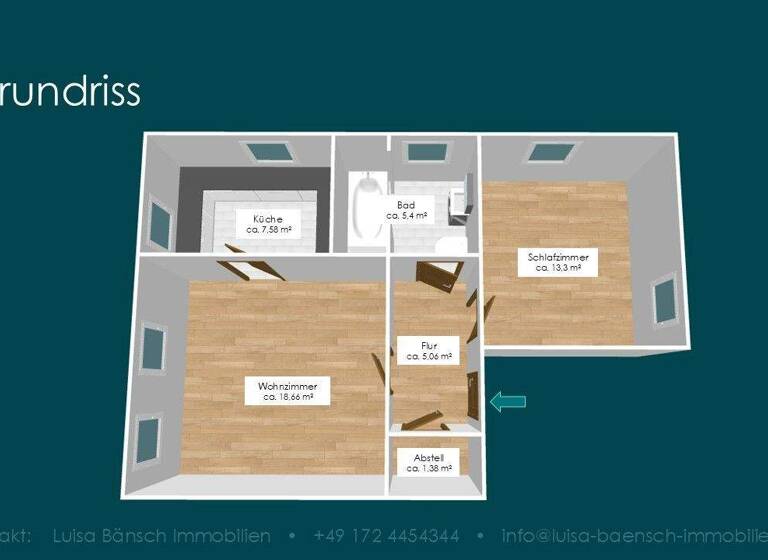 Wohnung zum Kauf 126.000 € 2 Zimmer 51,4 m² frei ab sofort Löbtau-Süd Dresden 01159