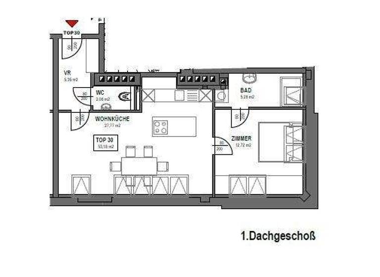 Wohnung zum Kauf - Erstbezug 400.000 € 2 Zimmer 53,2 m² Wien 1090