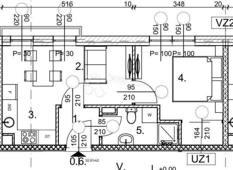 Wohnung zum Kauf 136.678 € 2 Zimmer 32 m² EG Lucko