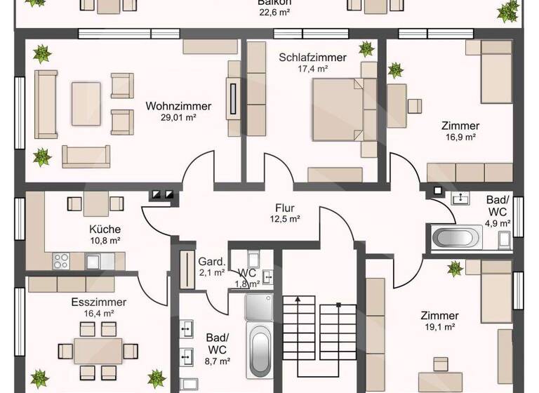 Wohnung zum Kauf 429.800 € 5 Zimmer 140 m² 1. Geschoss Pfettrach Altdorf 84032