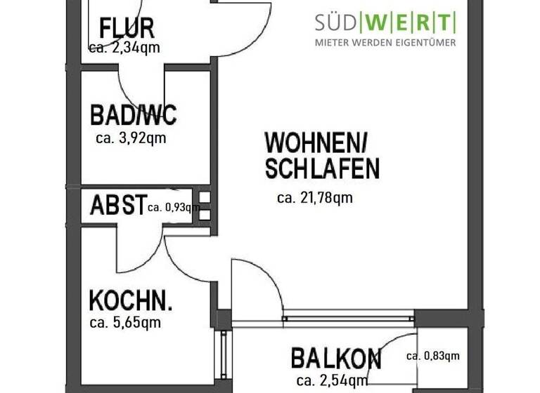 Wohnung zum Kauf provisionsfrei 150.000 € 1 Zimmer 38 m² 2. Geschoss Heusenstamm 63150