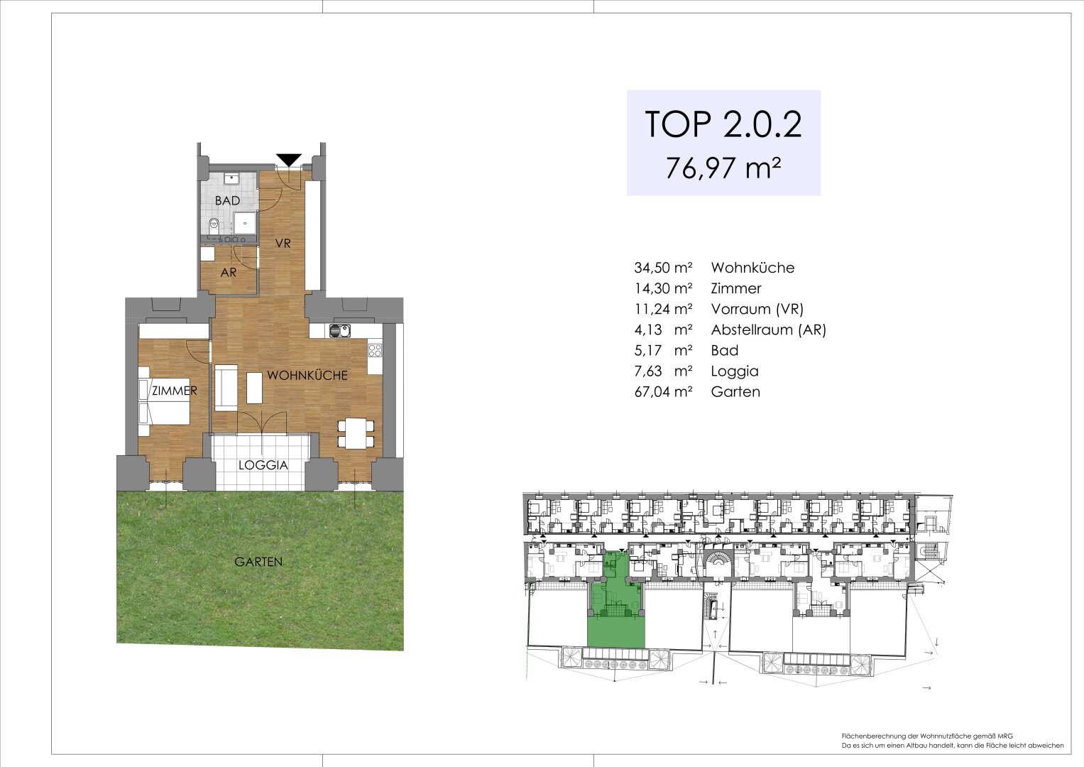 Wohnung zum Kauf 166.531 € 1 Zimmer 44,8 m²<br/>Wohnfläche 2.<br/>Geschoss Hainburg an der Donau 2410