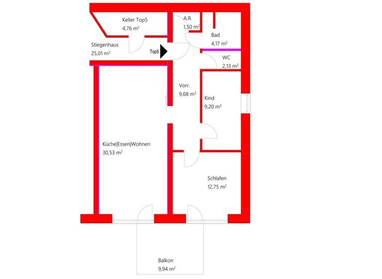 Wohnung zum Kauf - Erstbezug 327.845 € 3 Zimmer 70 m² EG Aurach am Hongar 66 Aurach am Hongar 4861