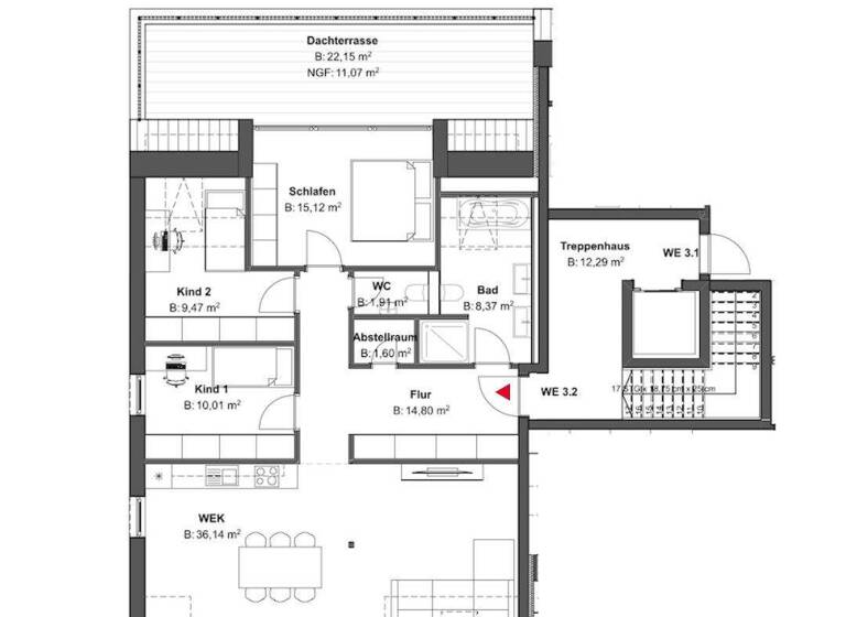 Wohnung zum Kauf - Erstbezug provisionsfrei 609.000 € 4 Zimmer 112,9 m² EG frei ab sofort Tiroler Str. 2 Bauschheim Rüsselsheim / Bauschheim 65428