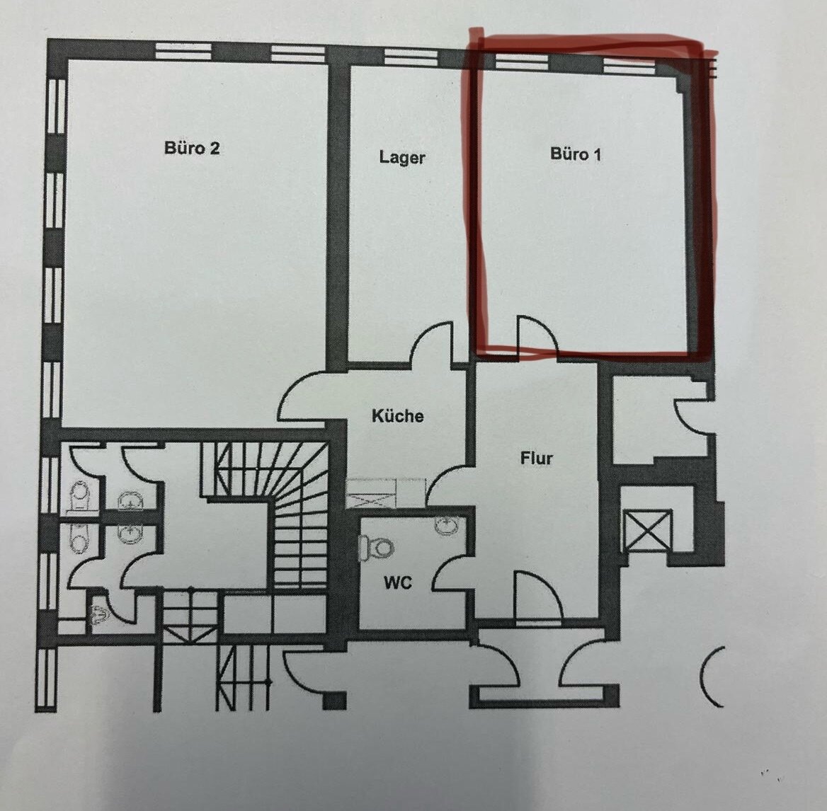 Bürofläche zur Miete 1.200 € 25 m²<br/>Bürofläche Leopoldstr. 19 Schwabing - Ost München 80802