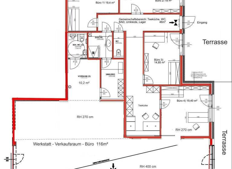 Büro zur Miete 2.380 € Perwang am Grabensee 5166