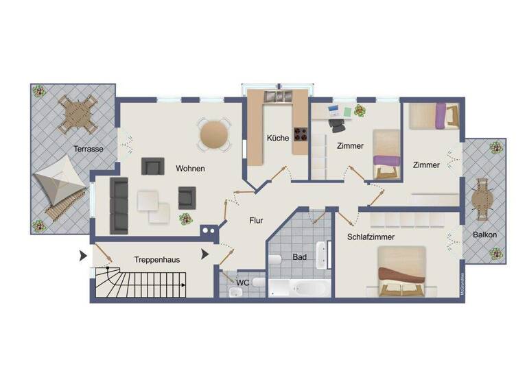 Wohnung zum Kauf 325.000 € 4 Zimmer 106 m² EG Conweiler Straubenhardt 75334