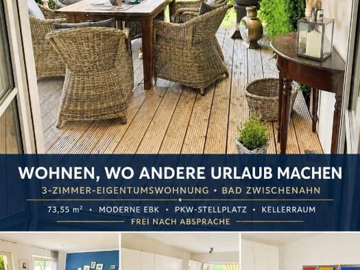 Wohnung zum Kauf 299.000 € 3 Zimmer 73,6 m² Bad Zwischenahn II Bad Zwischenahn 26160