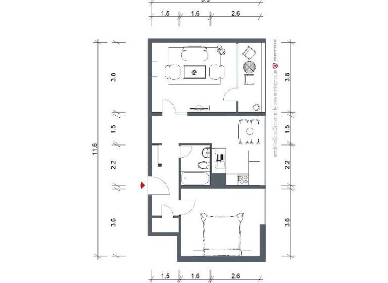 Wohnung zur Miete nur mit Wohnberechtigungsschein 361 € 2 Zimmer 64,3 m² 8. Geschoss frei ab 07.05.2026 Eggersten Ring 20 Kreuztal 57223