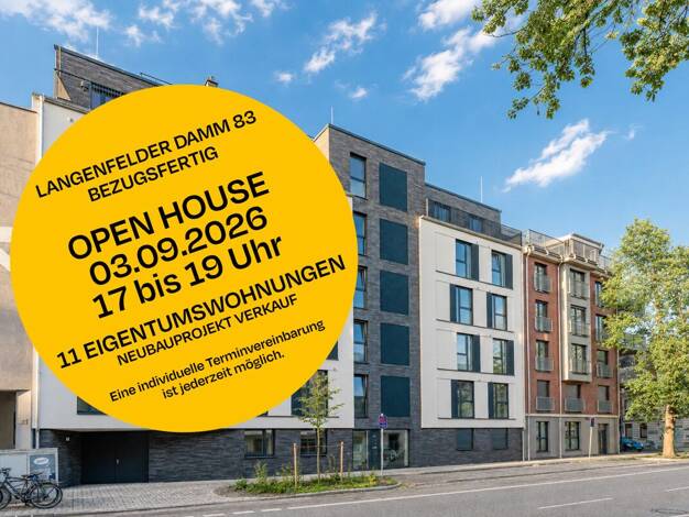 Wohnung zum Kauf - Erstbezug provisionsfrei 799.000 € 4 Zimmer 90,2 m² 2. Geschoss Stellingen Eimsbüttel 22525