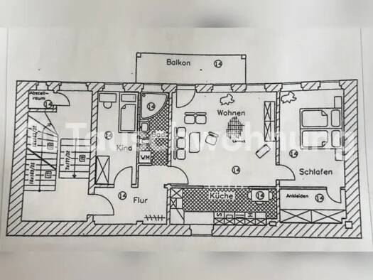 Wohnung zur Miete Tauschwohnung 725 € 3 Zimmer 79 m² 1. Geschoss Zentrum-Nord Leipzig 04105