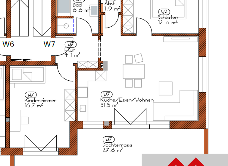 Penthouse zum Kauf provisionsfrei 408.000 € 3 Zimmer 84,1 m² 2. Geschoss Dr.-Kumpfmüller-Straße 20 Ittling Straubing 94315