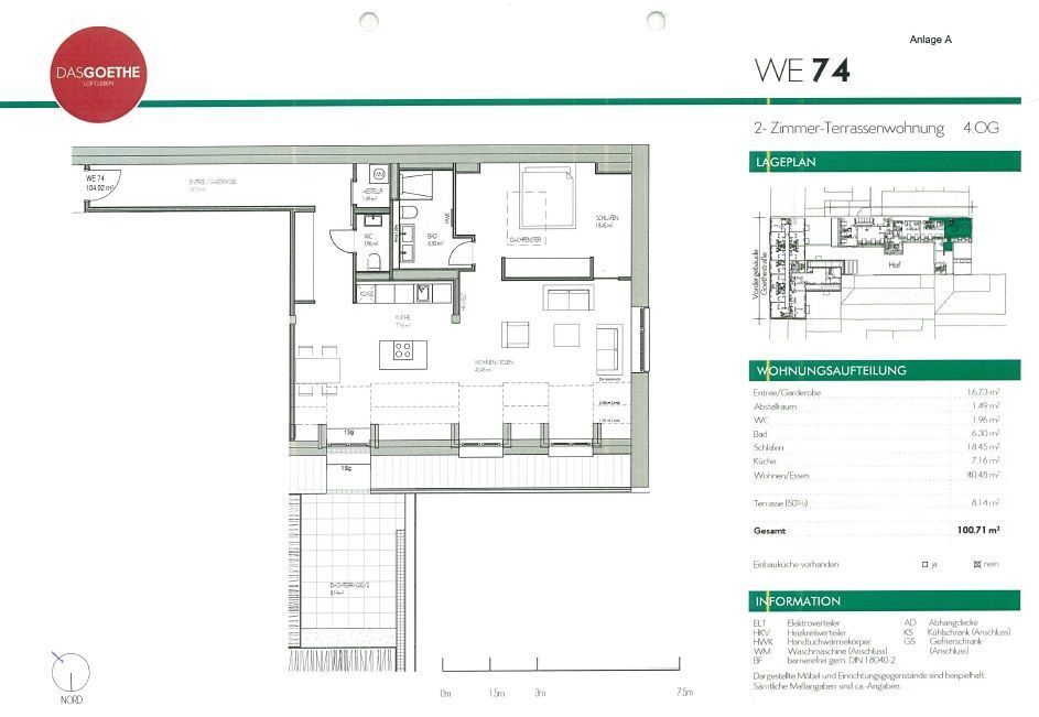 Wohnung zur Miete 2.822 € 2 Zimmer 98,7 m²<br/>Wohnfläche 4.<br/>Geschoss ab sofort<br/>Verfügbarkeit Goethestraße 30 Ludwigsvorstadt-Kliniken München 80336