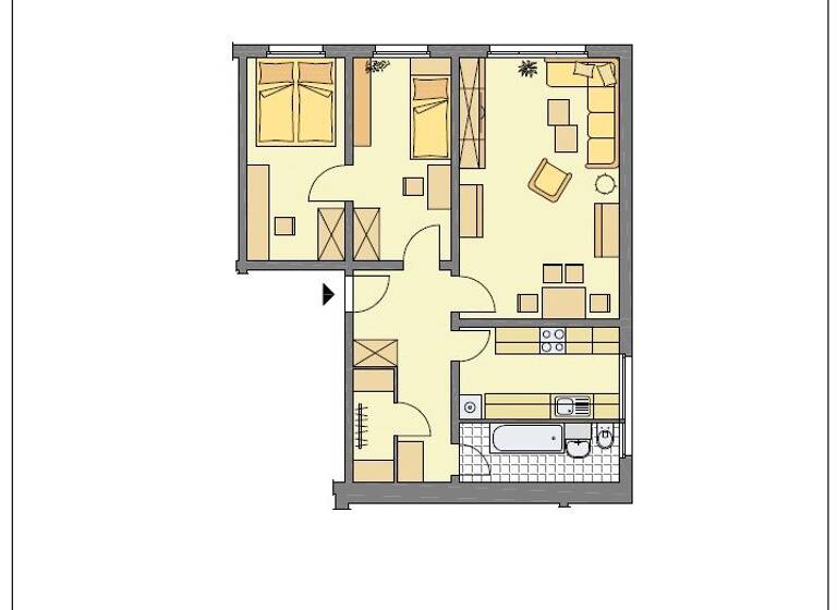 Wohnung zur Miete 360 € 3 Zimmer 62,3 m² EG Heinrich-Heine-Straße 57 Altenburg 04600