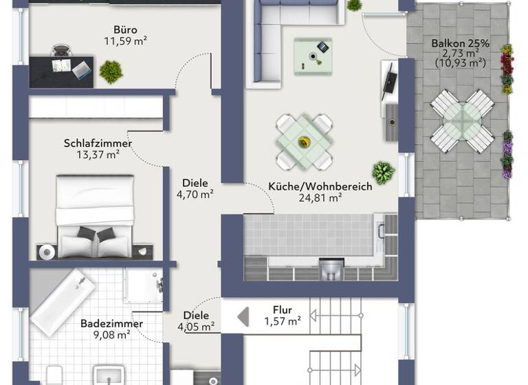 Wohnung zum Kauf 159.000 € 3 Zimmer 70 m² Derlen Schwalbach 66773