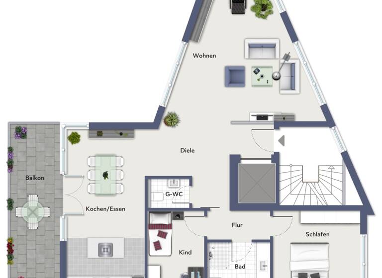 Wohnung zum Kauf 489.500 € 3 Zimmer 107,9 m² 1. Geschoss Stadt Ibbenbüren 49479