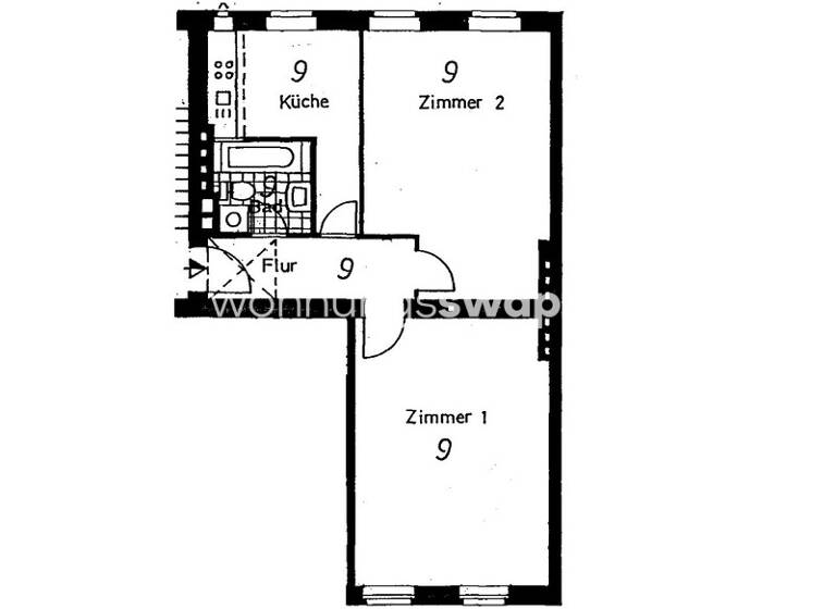 Wohnung zur Miete Tauschwohnung 800 € 2 Zimmer 69 m² 3. Geschoss Charlottenburg Berlin 10585