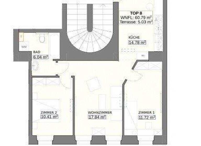 Terrassenwohnung zum Kauf - Erstbezug 409.000 € 4 Zimmer 60,8 m² 2. Geschoss Wien,Ottakring 1160