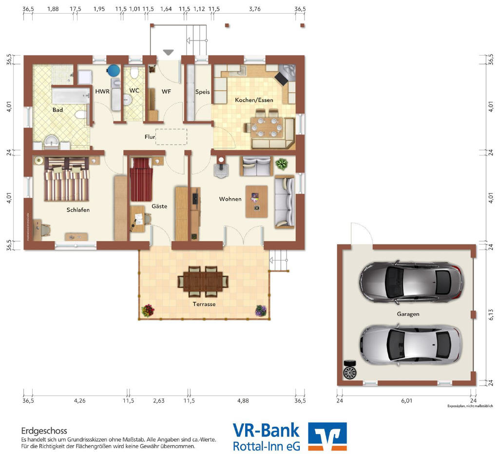 Einfamilienhaus zum Kauf 369.000 € 3 Zimmer 89 m²<br/>Wohnfläche 980 m²<br/>Grundstück Anzenkirchen Triftern 84371