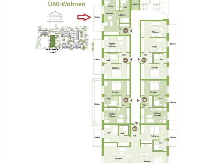 Wohnung zum Kauf provisionsfrei 369.388 € 1,5 Zimmer 48,5 m² 2. Geschoss Großkarolinenfeld 83109