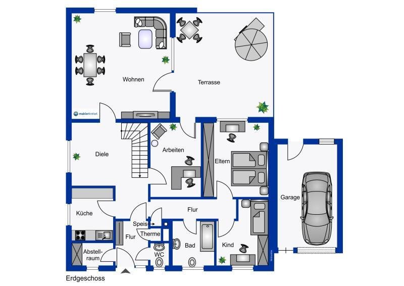 Bungalow zum Kauf 199.000 € 5 Zimmer 146 m²<br/>Wohnfläche 620 m²<br/>Grundstück Wiesmoor Wiesmoor 26639