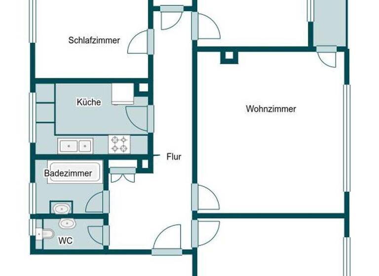 Wohnung zum Kauf 349.000 € 4 Zimmer 96,2 m² 1. Geschoss Weigelshof Nürnberg 90491