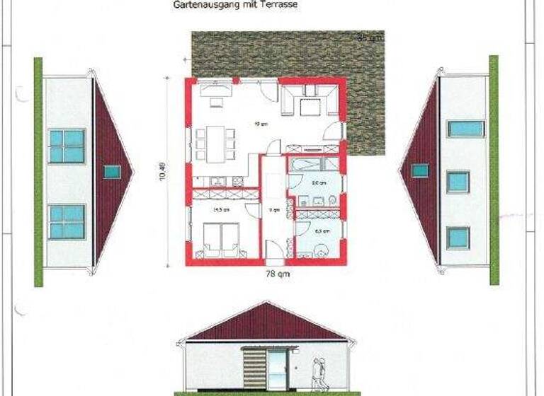 Einfamilienhaus zum Kauf 120.000 € 2 Zimmer 78 m² Lichtenberg 01896