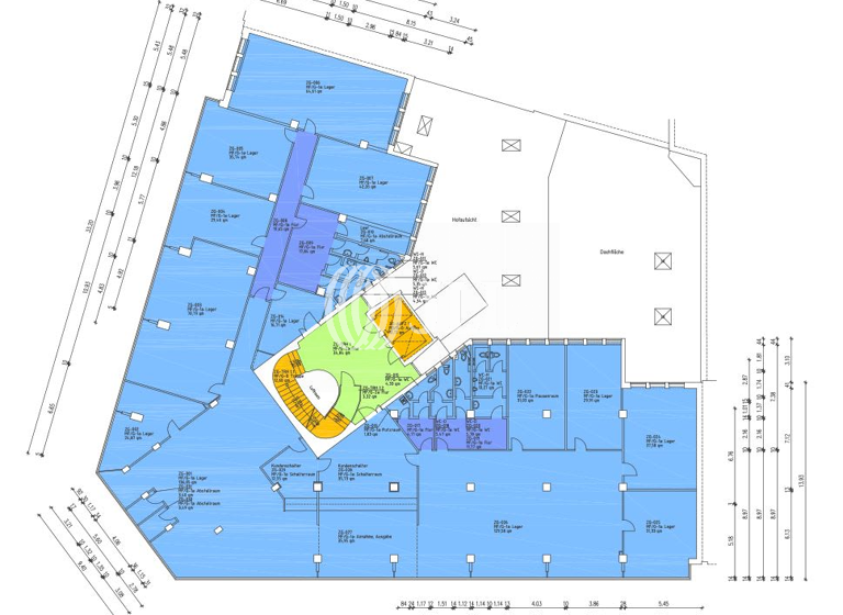 Bürofläche zur Miete provisionsfrei 12,50 € 2.220 m² Bürofläche teilbar ab 400 m² Friedrichstadt Düsseldorf 40210