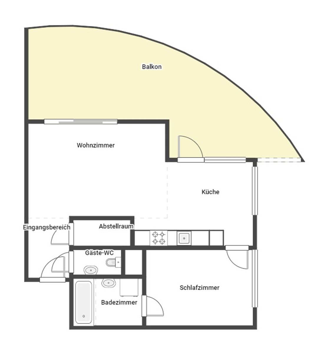 Wohnung zum Kauf 595.000 € 2 Zimmer 59 m²<br/>Wohnfläche EG<br/>Geschoss Wien 1020