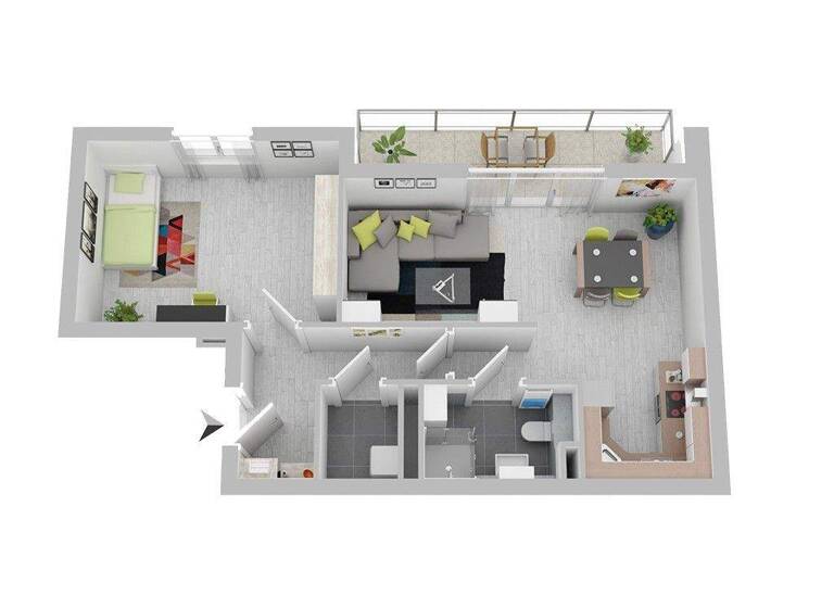 Wohnung zum Kauf - Erstbezug provisionsfrei 304.300 € 2 Zimmer 59 m² 3. Geschoss frei ab sofort Bad Oldesloe 23843