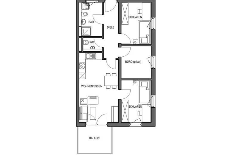 Wohnung zum Kauf - Erstbezug 539.900 € 3 Zimmer 69,9 m² Fahrenzhausen 85777