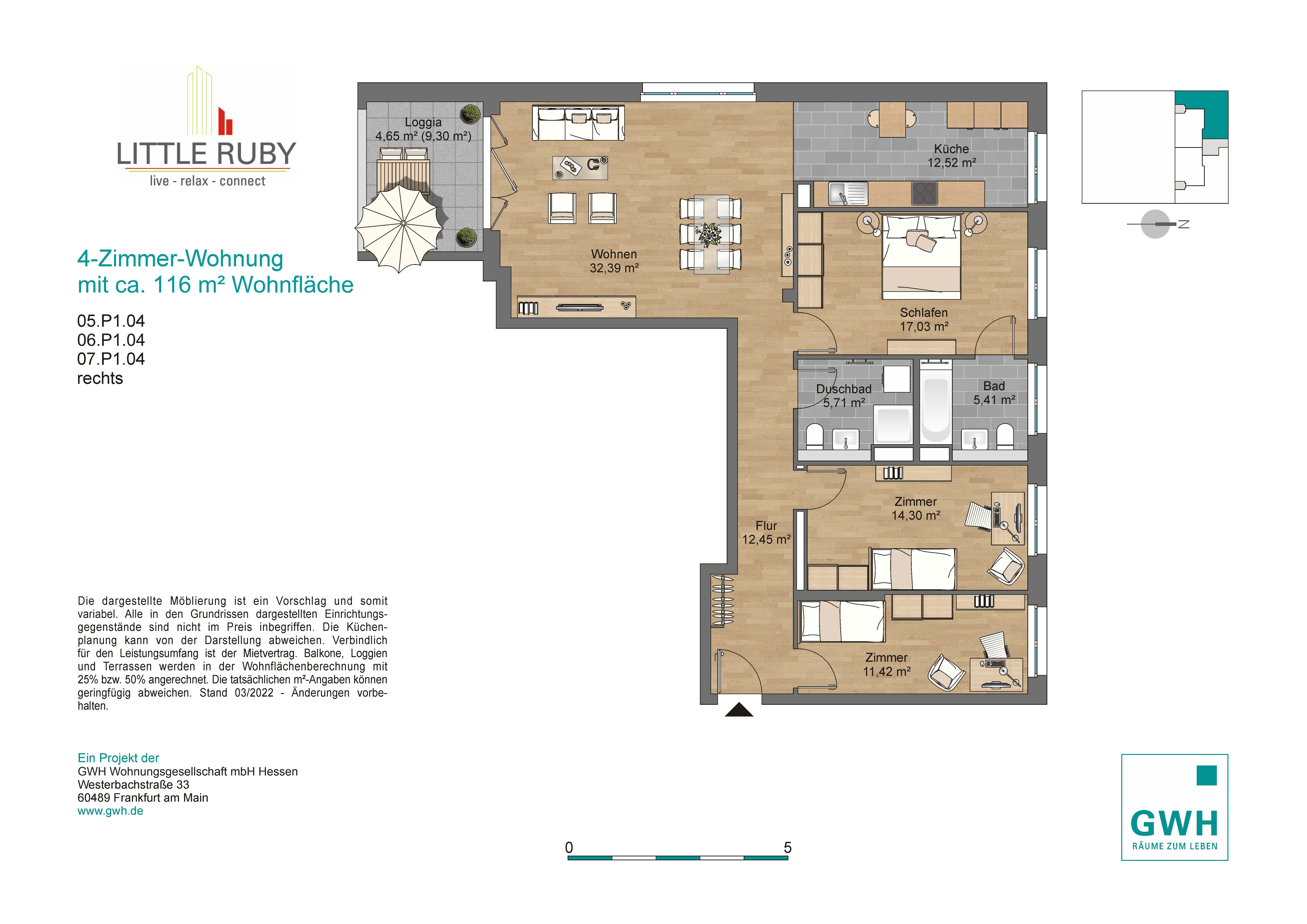 Wohnung zur Miete 1.659 € 4 Zimmer 115,9 m²<br/>Wohnfläche 7.<br/>Geschoss 01.04.2025<br/>Verfügbarkeit Lyoner Straße 38 Schwanheim Frankfurt am Main 60528