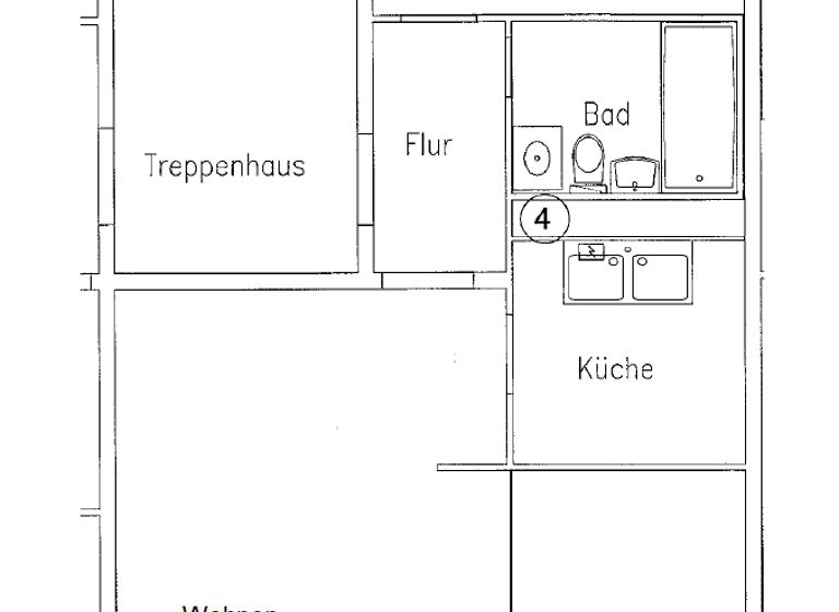 Wohnung zur Miete 330 € 3 Zimmer 53 m² 3. Geschoss frei ab sofort Gewandhausstraße 14-16 Innenstadt Zwickau 08056