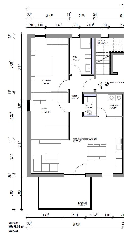 Wohnung zum Kauf provisionsfrei 608.320 € 3 Zimmer 95,1 m²<br/>Wohnfläche Griesheim Frankfurt 65933