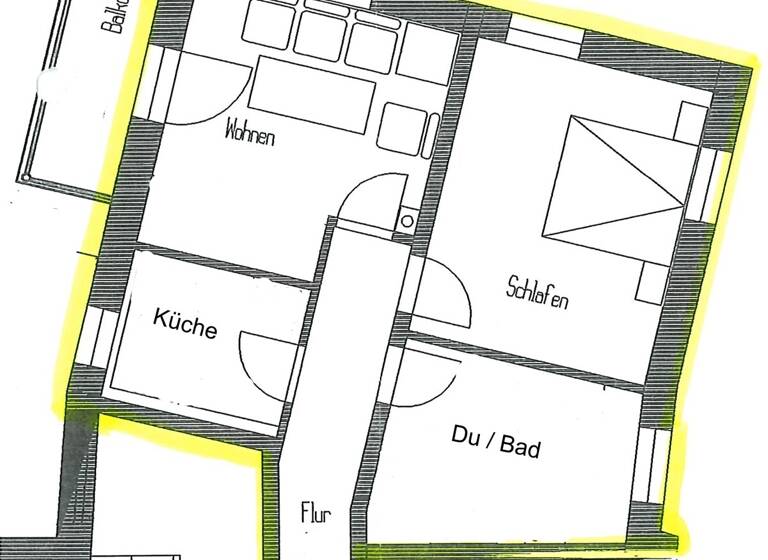Wohnung zur Miete 380 € 2 Zimmer 65 m² EG Weißenberger Straße 37 Löbau 02708