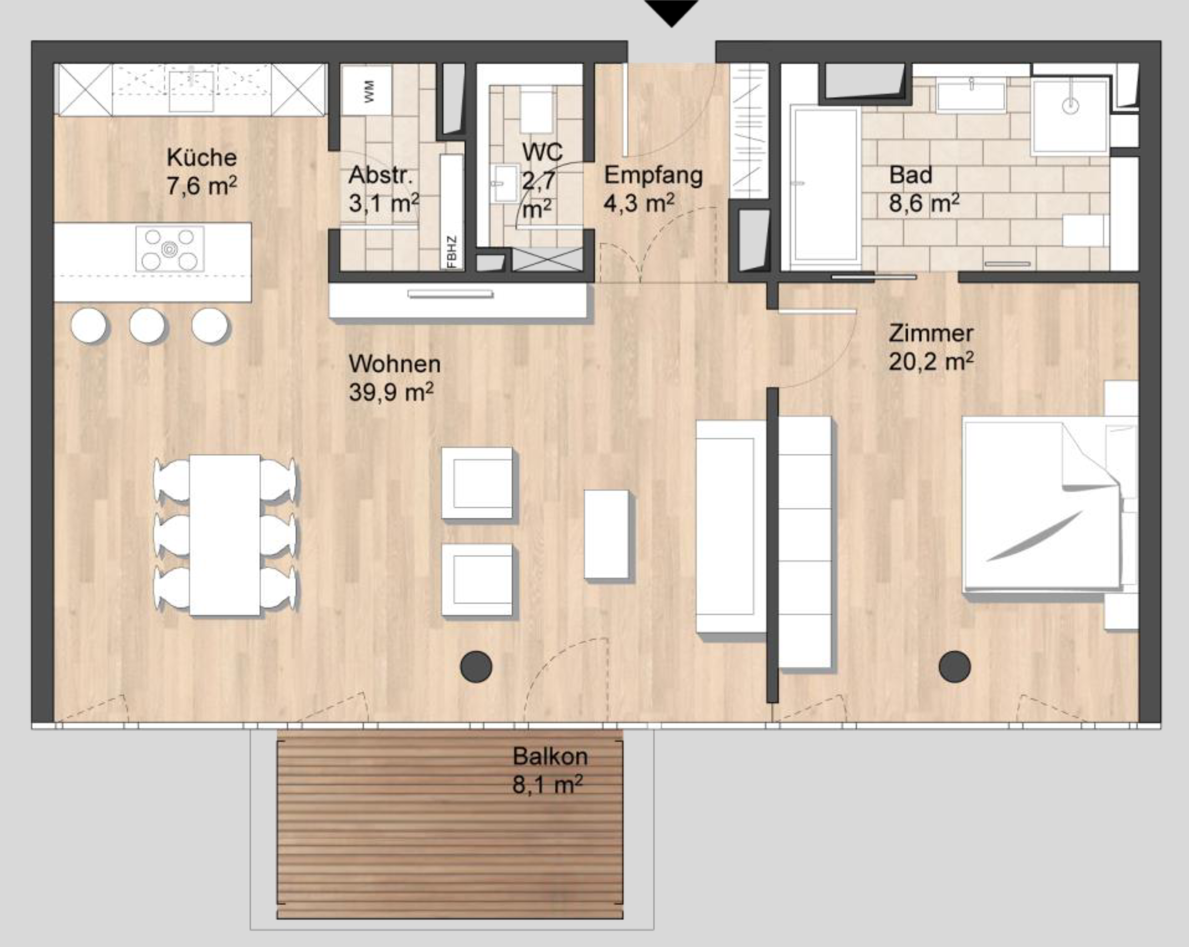 Wohnung zur Miete Wohnen auf Zeit 2.800 € 2 Zimmer 90 m²<br/>Wohnfläche 15.10.2024<br/>Verfügbarkeit Neumühlen 1 Ottensen Hamburg 22763