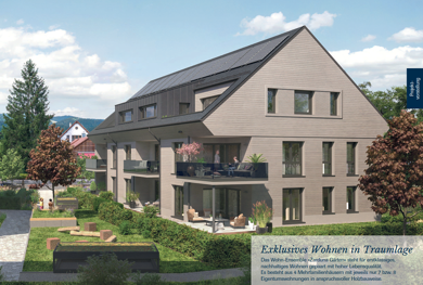 Wohnung zum Kauf - Erstbezug provisionsfrei 599.600 € 3 Zimmer 75,4 m² Dachgeschoss, 1. Geschoss frei ab sofort Bundesstraße 27 Zarten Kirchzarten 79199