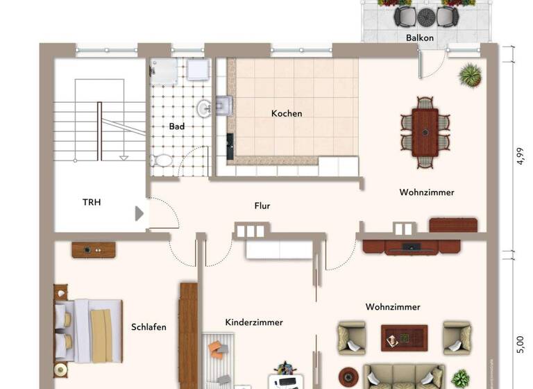 Wohnung zum Kauf 199.000 € 4 Zimmer 120 m² frei ab 01.05.2026 Nordhorn 48529