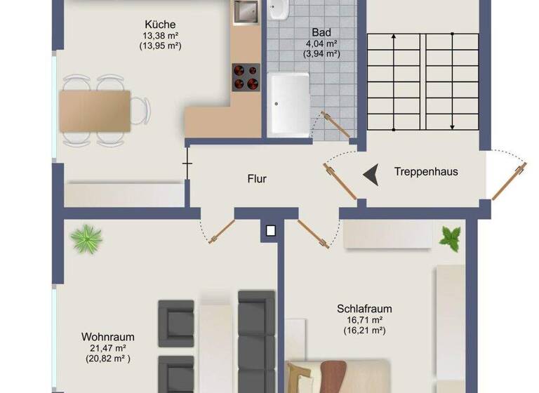 Wohnung zum Kauf 114.000 € 2 Zimmer 60 m² 1. Geschoss Lüdenscheid 58511